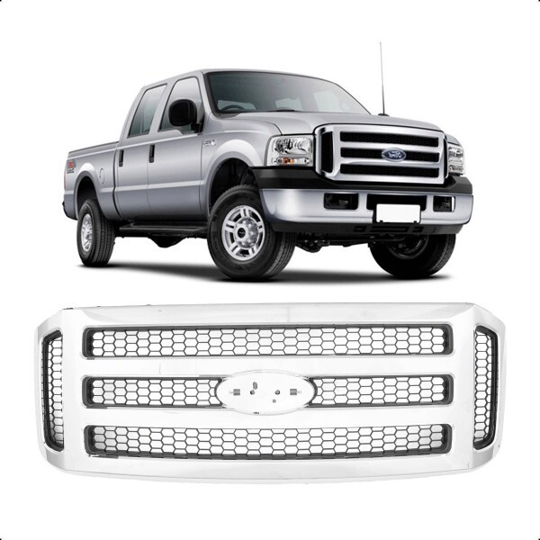 Grade Radiador F250 2006 a 2019 Cromado