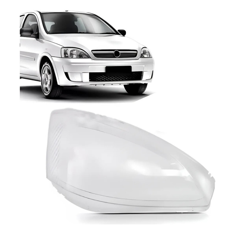 Lente do Farol Corsa 2003 a 2007 Direito Raiada