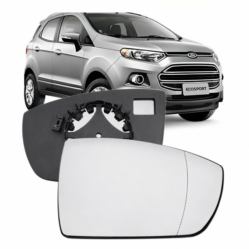 Lente do Retrovisor Ecosport 2013 a 2021 Direito Com Suporte