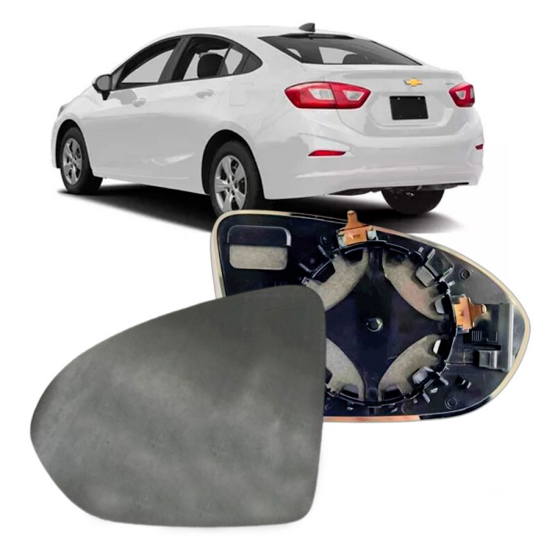Lente Retrovisor Cruze 2017 a 2023 Esquerdo