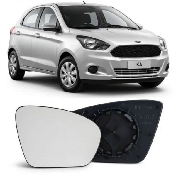 Lente Retrovisor Ford Ka 2015 a 2021 Direito Lente Com Placa Original