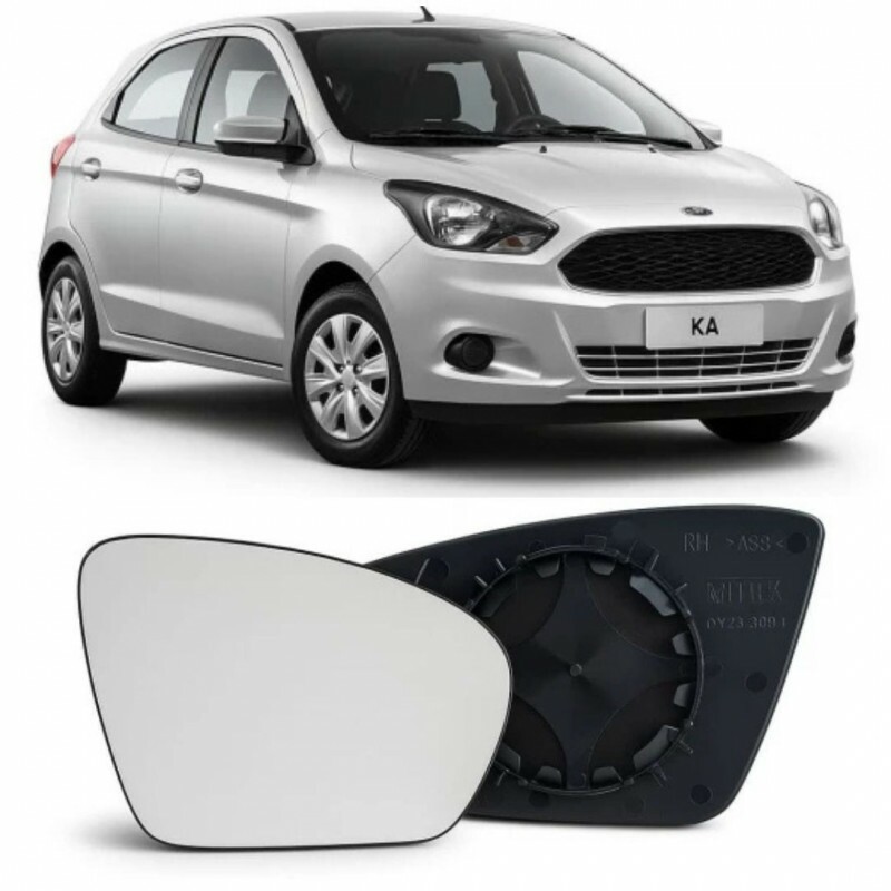 Lente Retrovisor Ford Ka 2015 a 2021 Direito Lente Com Placa