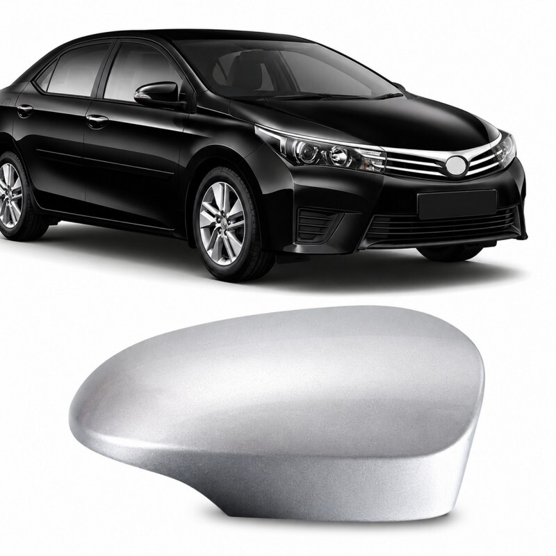 Capa Retrovisor Corolla 2015 a 2019 Direita Para Pisca Prata