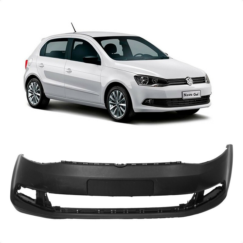 Para Choque Gol G6 2013 a 2016 Dianteiro Furo Farol Milha Preto