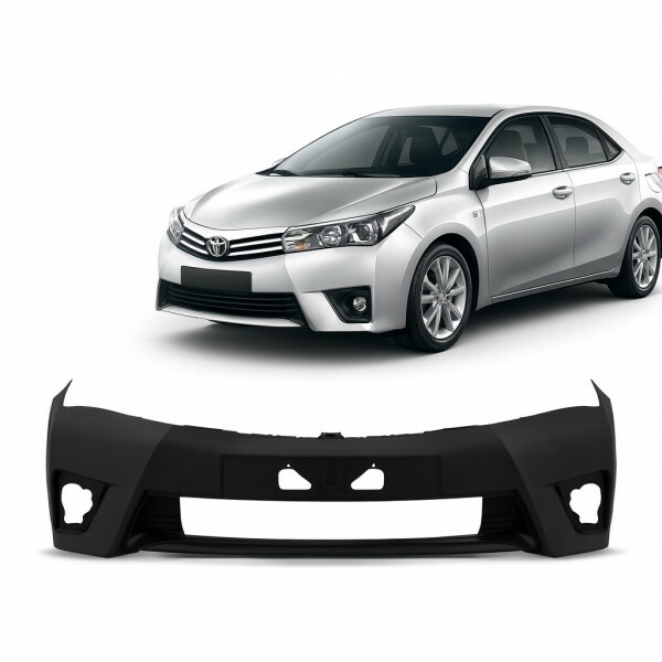 Para-choque Dianteiro Corolla 2014 a 2017 Preto Com Furo RFAR