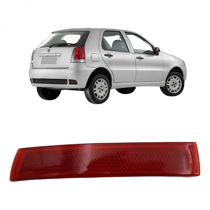 Refletor Para-choque Traseiro Palio 2004 a 2015 Zoião Esquerdo Refletor Para-choque Traseiro Palio 2004 a 2015 Zoião Esquerdo
