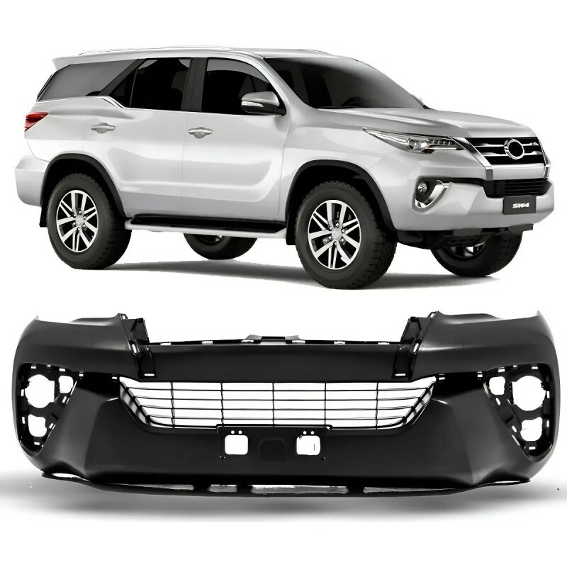Para-choque Dianteiro Hilux SW4 2016 a 2020 C/Grade Preto Liso Para-choque Dianteiro Hilux SW4 2016 a 2020 C/Grade Preto Liso
