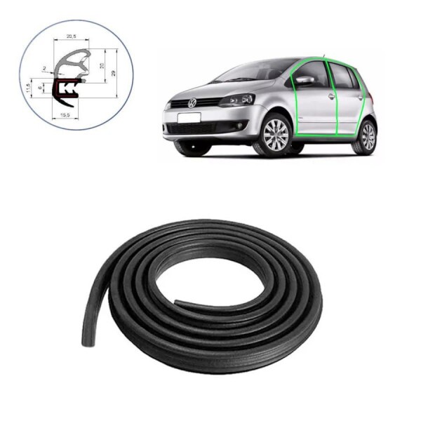 Borracha Porta Dianteiro/Traseiro Gol G5 G6 G7 2008 Fox 2004 a 2010 3500mm