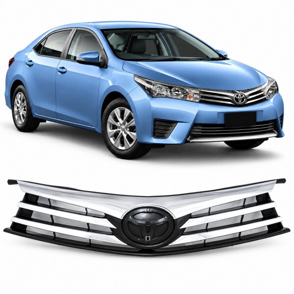 Grade Radiador Corolla 2014 a 2017 Cromado Grade Radiador Corolla 2014 a 2017 Cromado