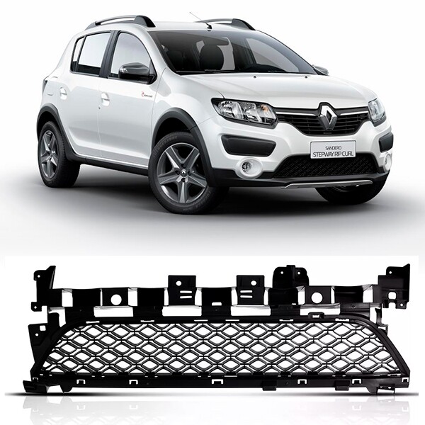 Grade Central Para Choque  Sandero Stepway 2014 a 2019 Dianteiro
