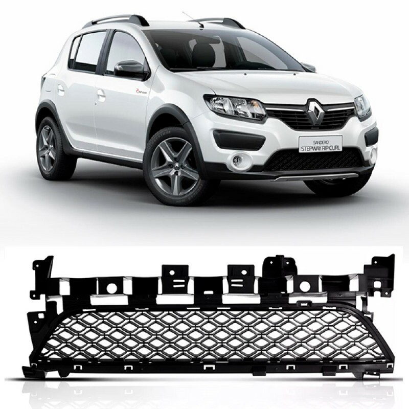 Grade Central Para Choque  Sandero Stepway 2014 a 2019 Dianteiro