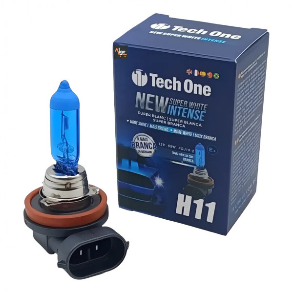 Lâmpada Farol H11 55W 12V Tech One