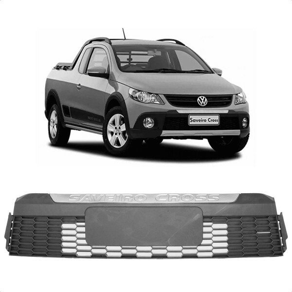 Grade Central Para Choque Saveiro Cross G5 2010 a 2013