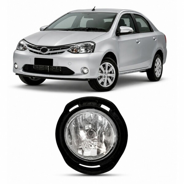 Farol de Milha Etios 2012 a 2021 Esquerdo Com suporte