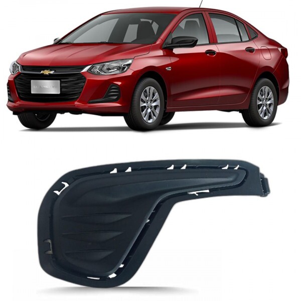 Moldura Farol de Milha Onix Plus 2020 a 2024 Dianteiro Esquerdo Sem Led