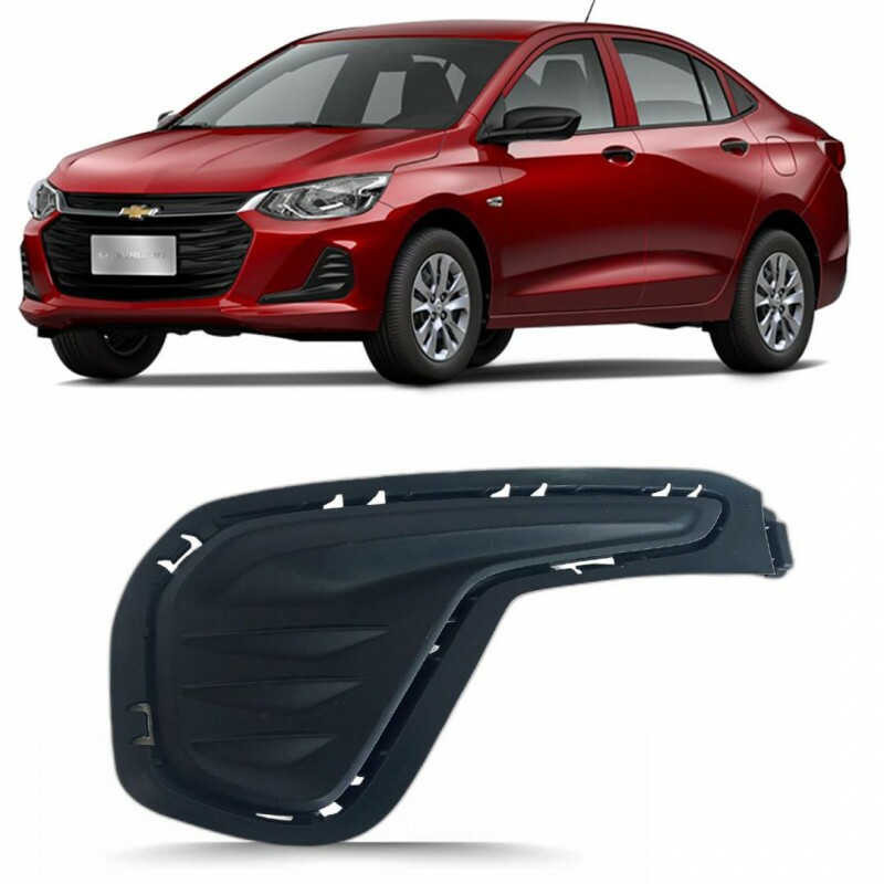 Moldura Farol de Milha Onix Plus 2020 a 2024 Dianteiro Esquerdo Sem Led