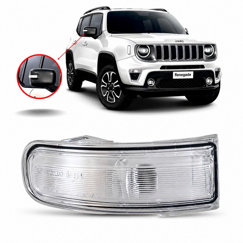 Pisca Retrovisor Renegade 2015 a 2021 Direito Repetidor de Seta
