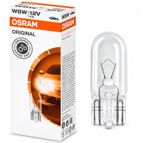 Lâmpada Esmagada Base Vidro T10 12V 5W W2.1x9.5d Universal