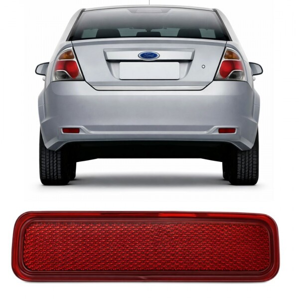 Refletor Para choque Fiesta Sedan 2010 a 2014 Direita Traseiro