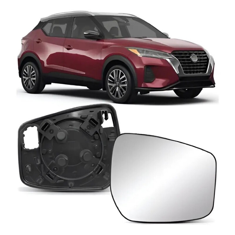 Lente Retrovisor Nissan Kicks 2017 a 2021 Direito