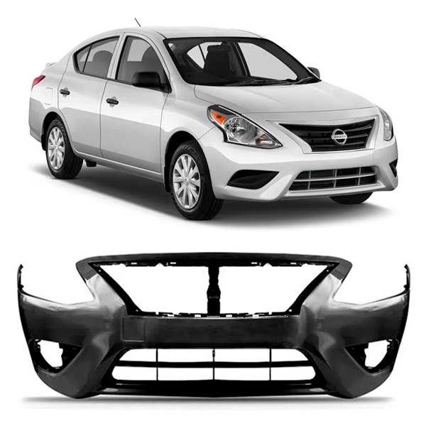 Para Choque Versa 2015 a 2021 V-Drive 2020 a 2021 Dianteiro Com Furo Reboque