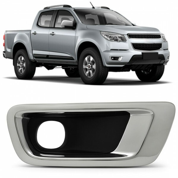 Moldura Farol De Milha S10 2012 a 2016 Direito com Fendas Cromada