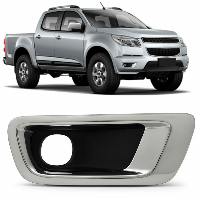 Moldura Farol De Milha S10 2012 a 2016 Direito com Fendas Cromada