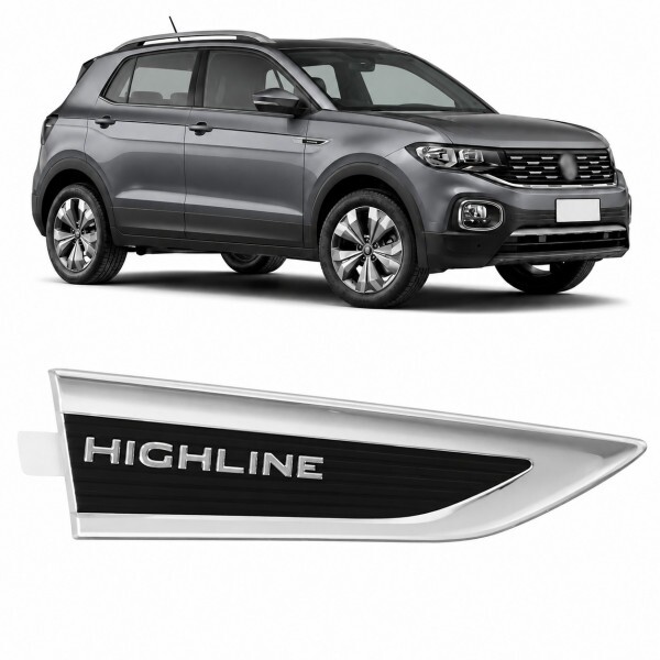 Emblema Paralama Highline T-Cross 2020 a 2022 Direito Emblema Paralama Highline T-Cross 2020 a 2022 Direito