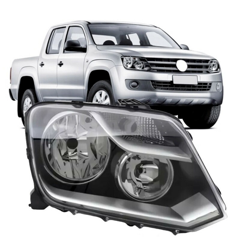 Farol Amarok 2011 a 2023 Direito Elétrico 5 Pinos Máscara Negra