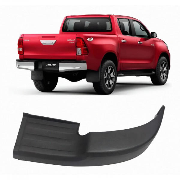 Ponteira Para Choque Hilux 2016 a 2025 Traseiro Direito Ponteira Para Choque Hilux 2016 a 2025 Traseiro Direito