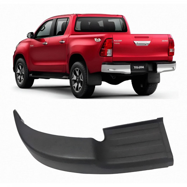 Ponteira Para Choque Hilux 2016 a 2025 Traseiro Esquerdo