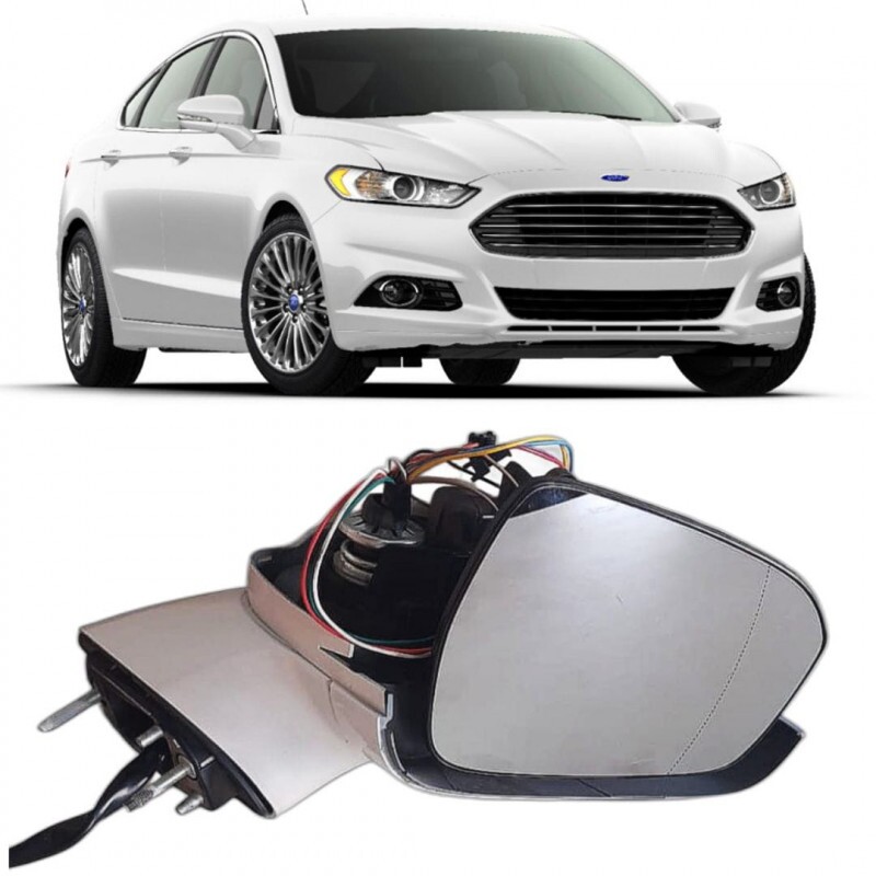 Retrovisor Parcial Fusion 2015 a 2019 Direito Eletrico Luz de Solo Retrovisor Parcial Fusion 2015 a 2019 Direito Eletrico Luz de Solo
