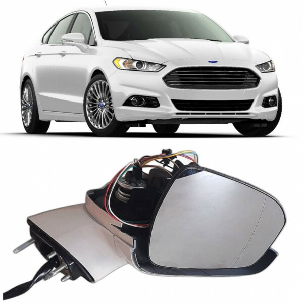 Retrovisor Parcial Fusion 2015 a 2019 Direito Eletrico Luz de Solo Retrovisor Parcial Fusion 2015 a 2019 Direito Eletrico Luz de Solo