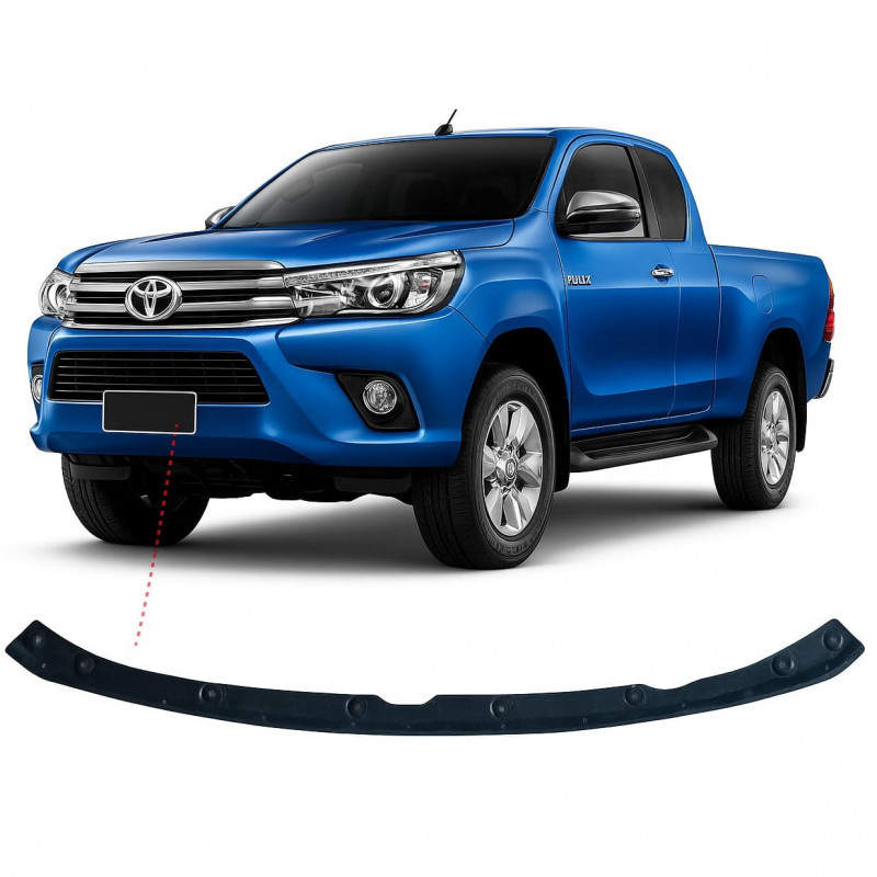 Suporte Friso Capô Hilux 2016 a 2020 Preto