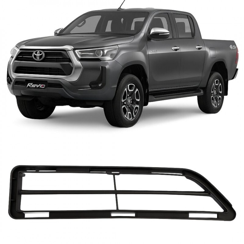 Grade Inferior Para-choque Dianteiro Hilux 2021 a 2025 Esquerdo Pick-Up