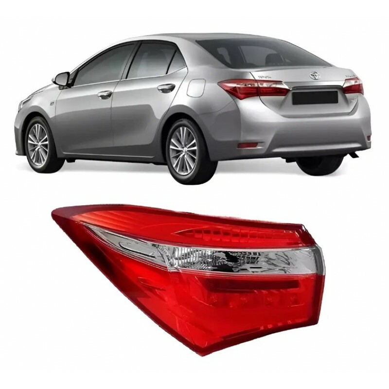 Lanterna Corolla 2014 a 2017 Esquerdo Canto Com Led Lanterna Corolla 2014 a 2017 Esquerdo Canto Com Led