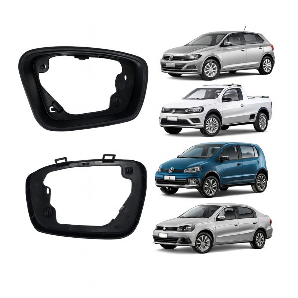 Aro do Retrovisor Gol 2013 a 2023 Esquerdo Sem Furo para Pisca