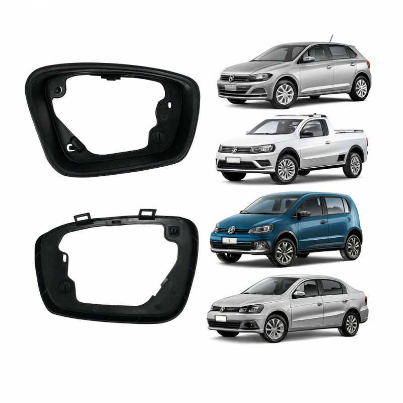 Aro do Retrovisor Gol 2013 a 2023 Esquerdo Sem Furo para Pisca