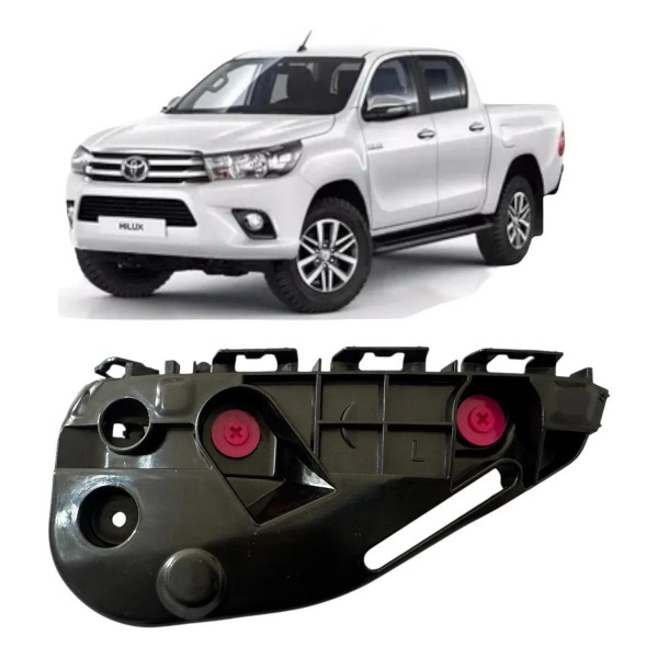 Guia Para choque Hilux 2016 a 2020 Dianteiro Esquerdo Cabine Dupla Guia Para choque Hilux 2016 a 2020 Dianteiro Esquerdo Cabine Dupla