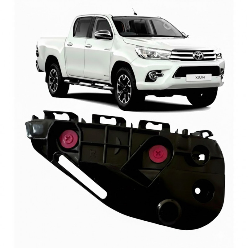 Guia Para choque Hilux 2016 a 2020 Dianteiro  Direito Cabine Dupla RF