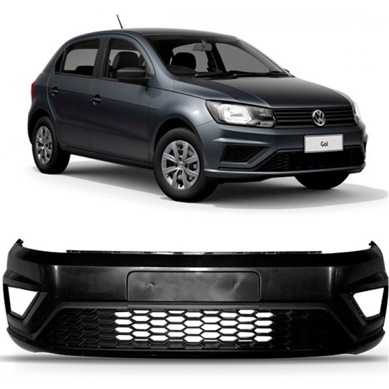 Para Choque Gol G8 Voyage Saveiro 2018 a 2023 Dianteiro Com Grade Preto Para Choque Gol G8 Voyage Saveiro 2018 a 2023 Dianteiro Com Grade Preto