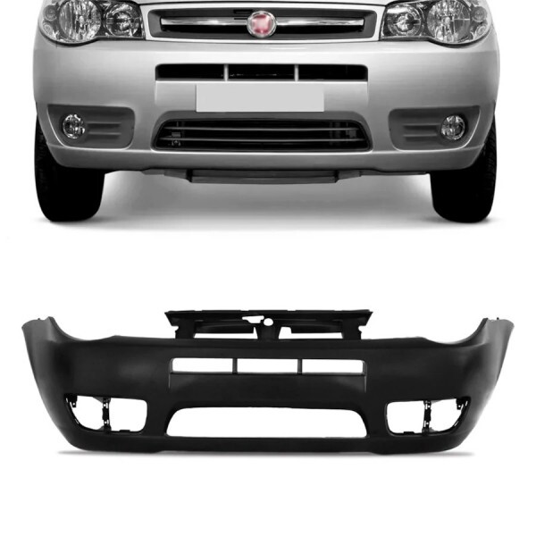 Para Choque Palio Fire 2004 a 2007 Dianteiro Com Furo