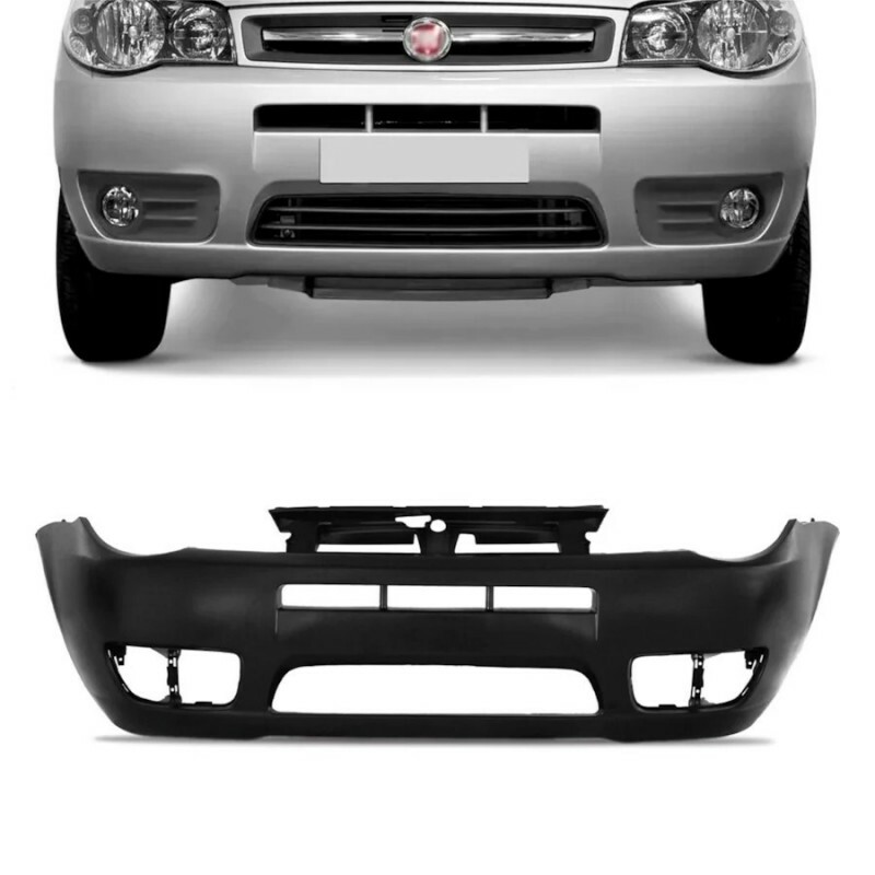 Para Choque Palio Fire 2004 a 2007 Dianteiro Com Furo