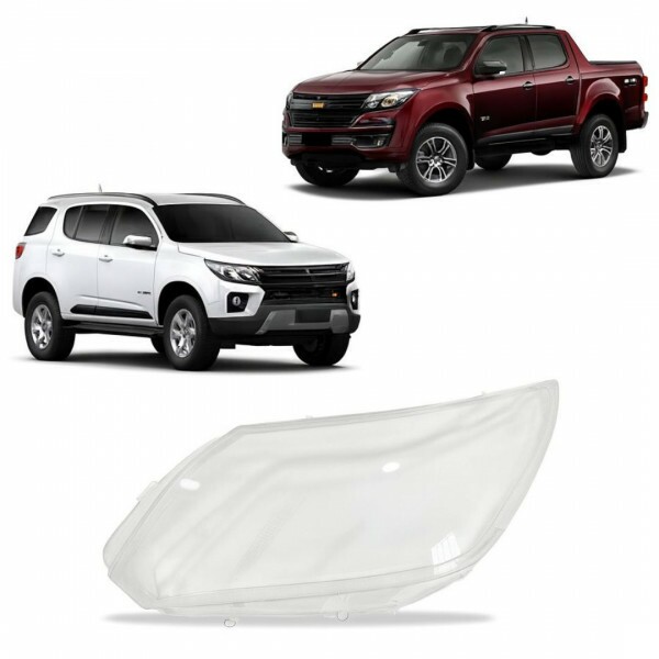 Lente do Farol S10 2017 a 2024 Trailblazer 2021 a 2024 Esquerdo Lente do Farol S10 2017 a 2024 Trailblazer 2021 a 2024 Esquerdo