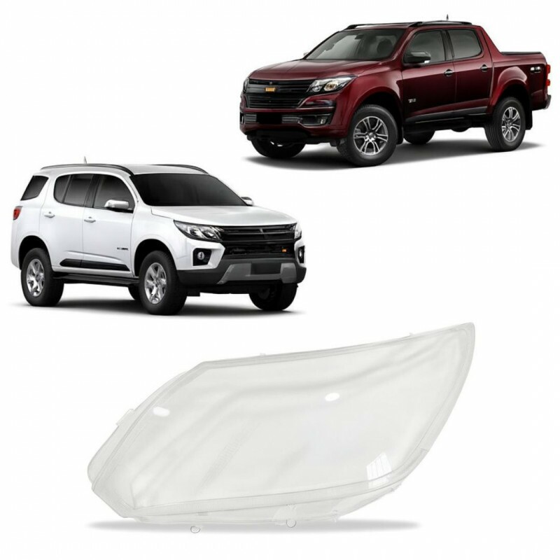 Lente do Farol S10 2017 a 2024 Trailblazer 2021 a 2024 Esquerdo Lente do Farol S10 2017 a 2024 Trailblazer 2021 a 2024 Esquerdo