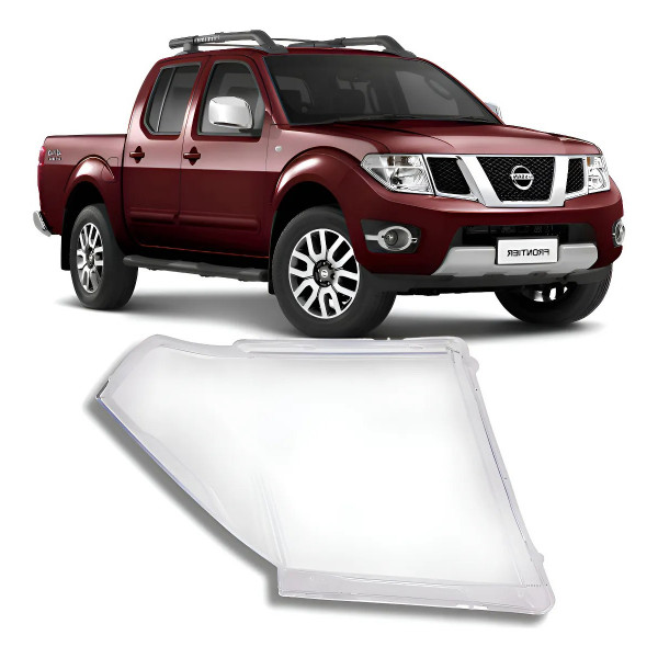 Lente de Farol Nissan Frontier 2008 a 2016 Direito