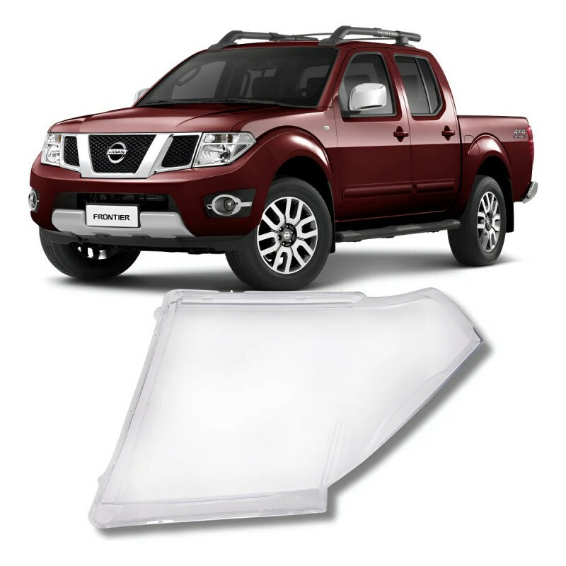 Lente do Farol Nissan Frontier 2008 a 2016 Esquerdo