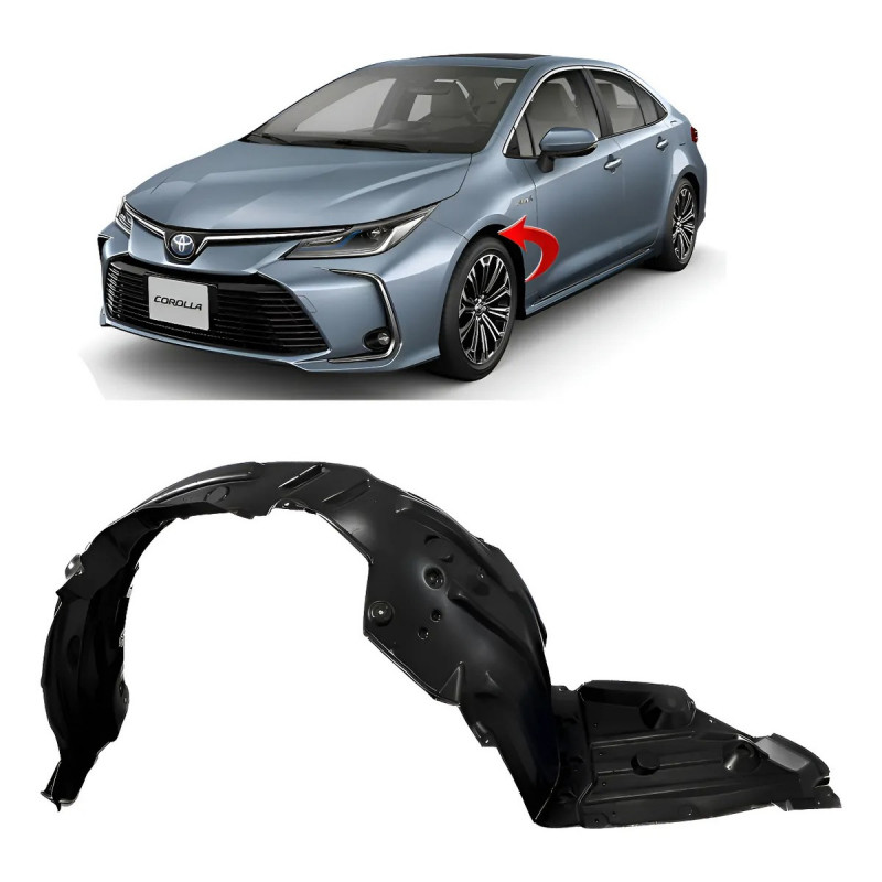 Para Barro Corolla 2020 a 2026 Dianteiro Esquerdo FPI