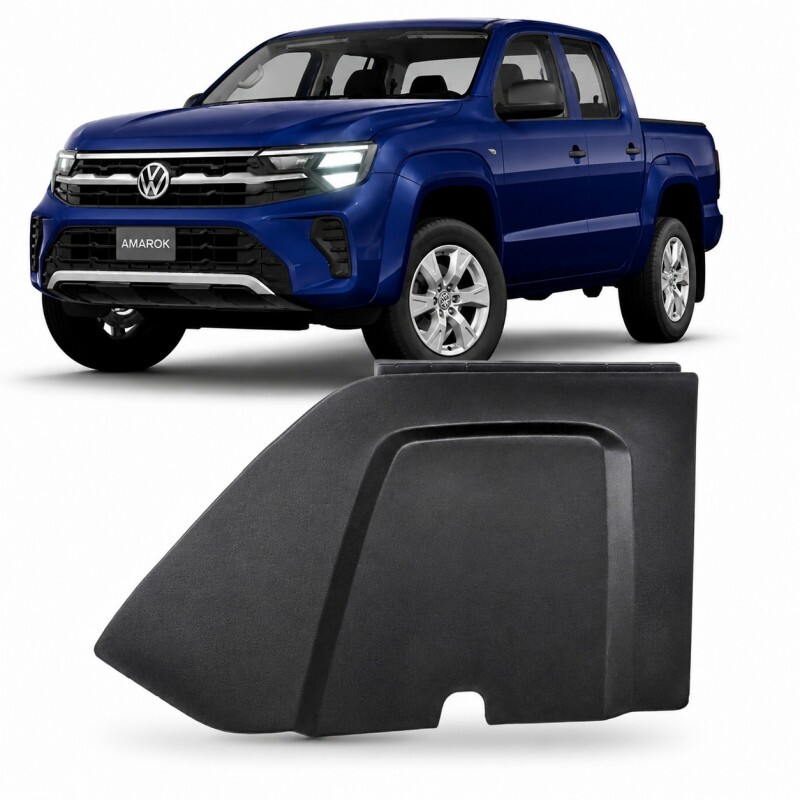 Tampa Reboque Amarok 2017 a 2024 Preto Liso