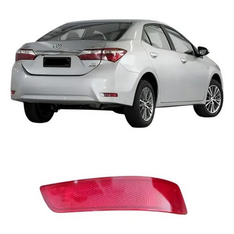 Refletor Para Choque  Corolla 2015 a 2019 Traseiro Direito Vermelho